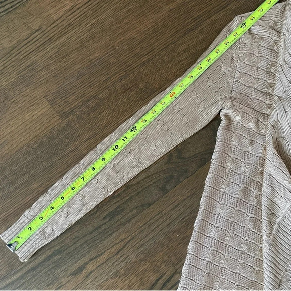 Ralph Lauren Black Label Cable Knit Open Front Cardigan Sweater - Picture 7 of 10